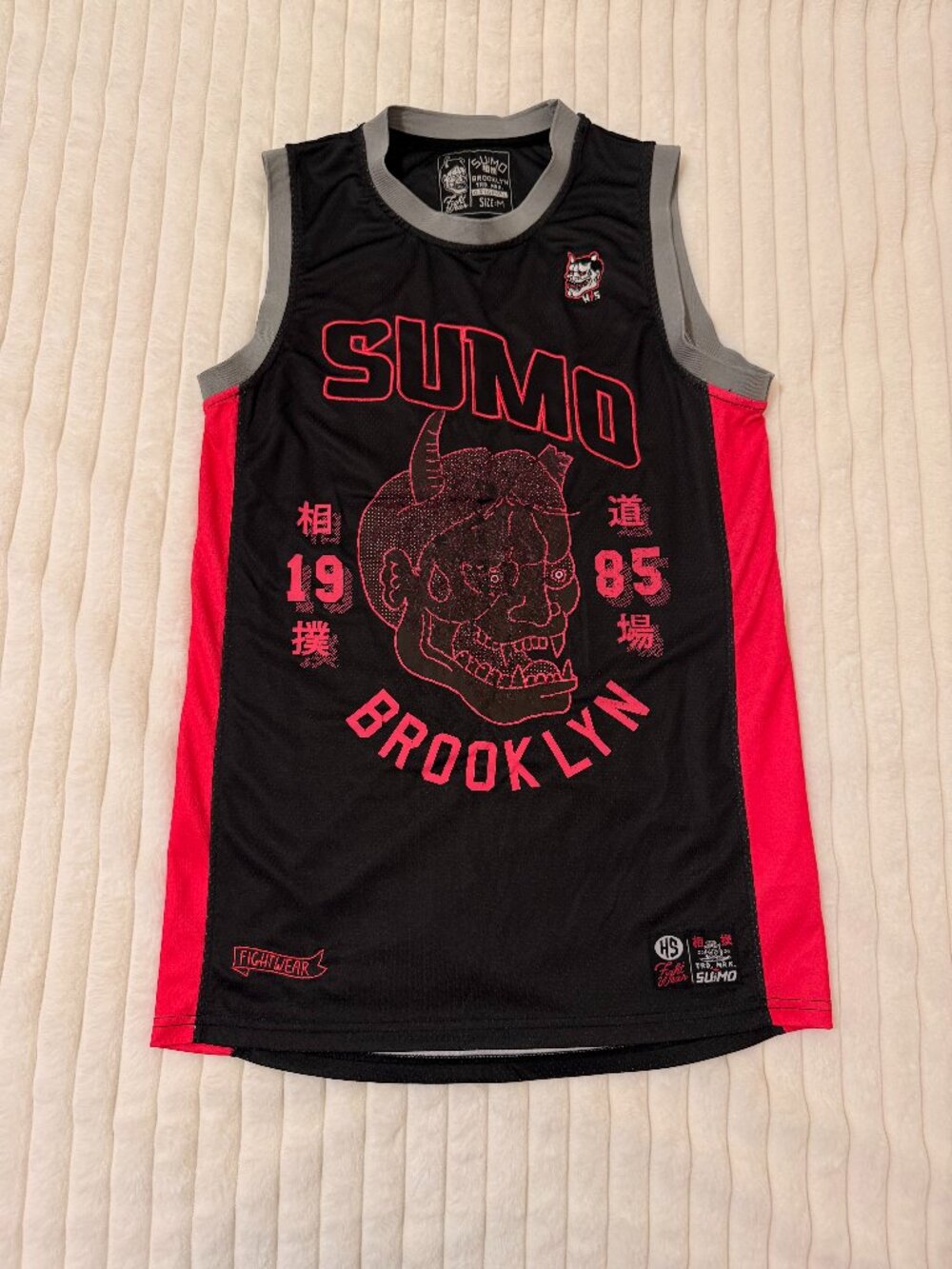 SUMO Brooklyn Fight Wear Japanese Graphic Sleeveless Jersey Men M